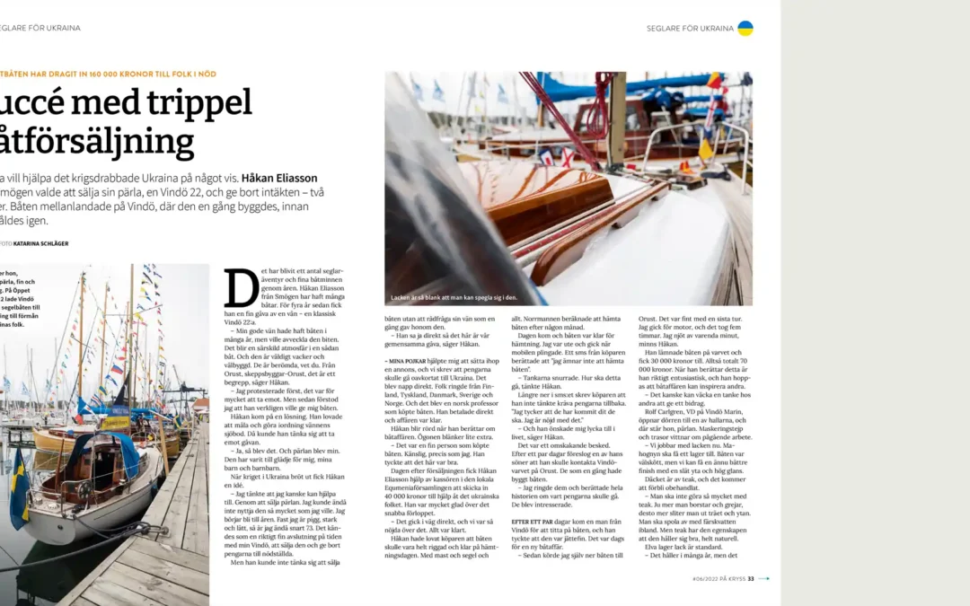 Trippel båtförsäljning…